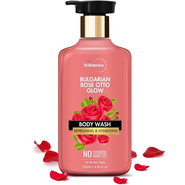 St.Botanica Bulgarian Rose Otto Glow Body Wash: